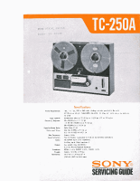Sony TC-250-A - Service Manual 